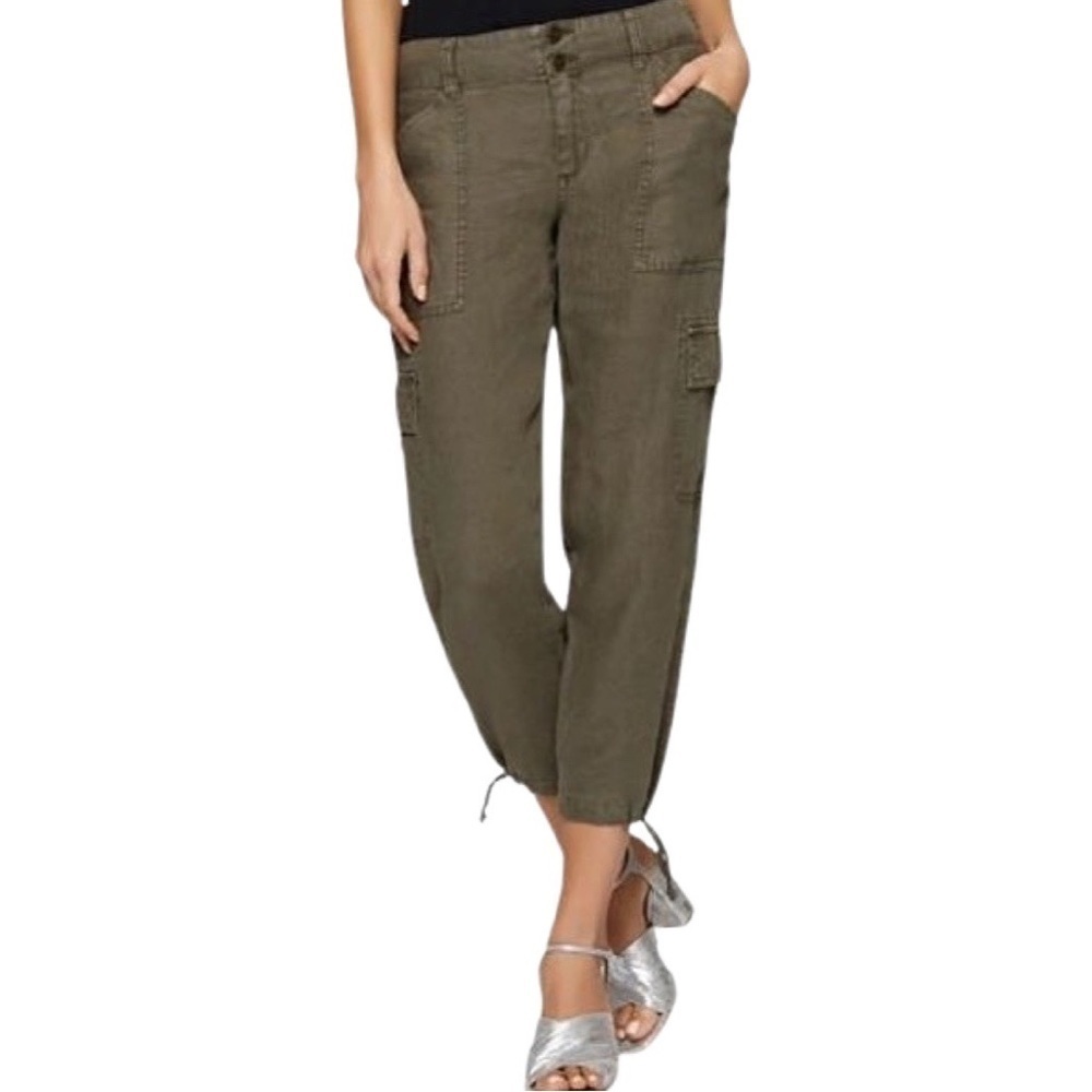 SANCTUARY Mid Rise Cargo Jogger Olive Pants Sz M